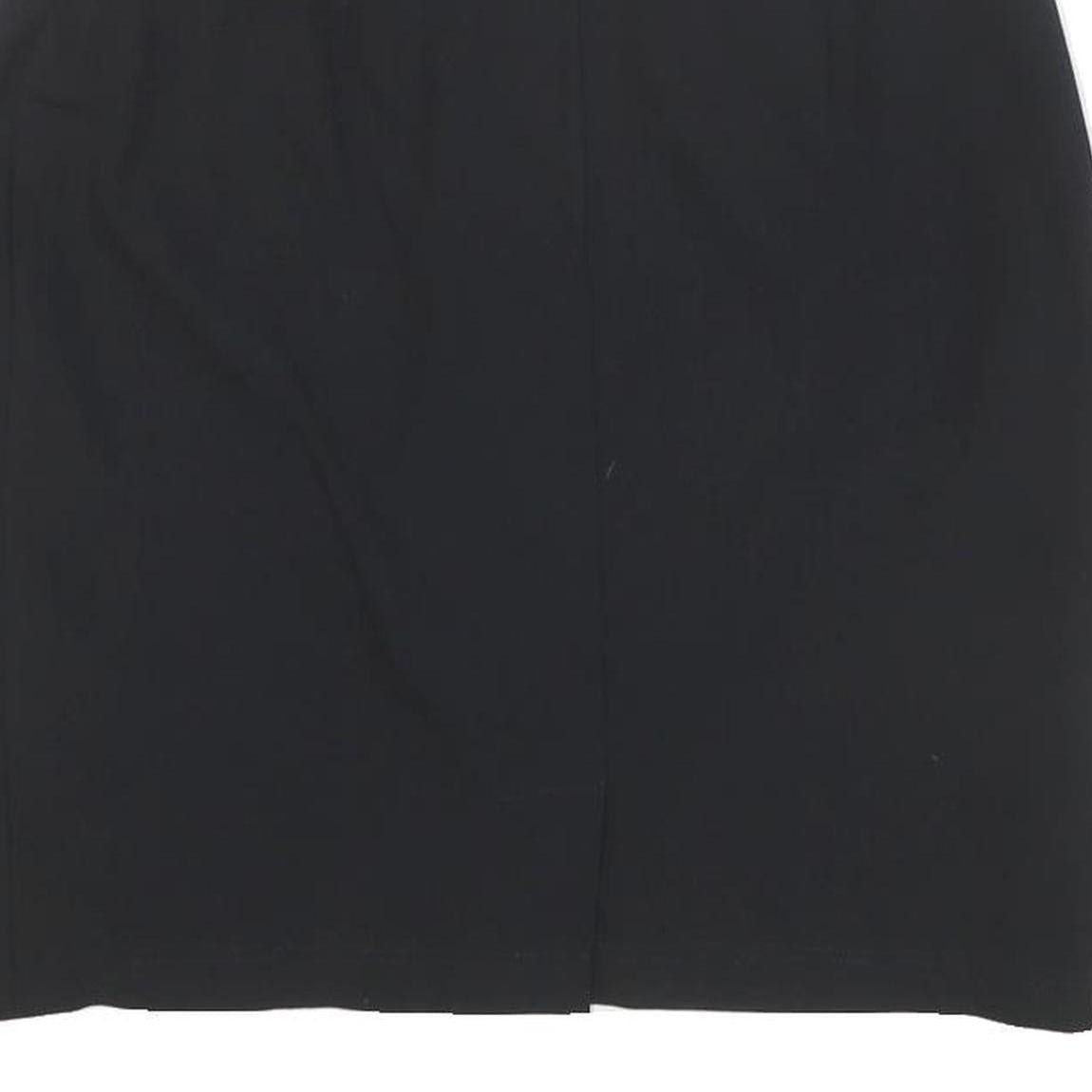 MAX MARA Womens Black Pencil Knee Length Wool Blend Skirt M Classic Officewear
