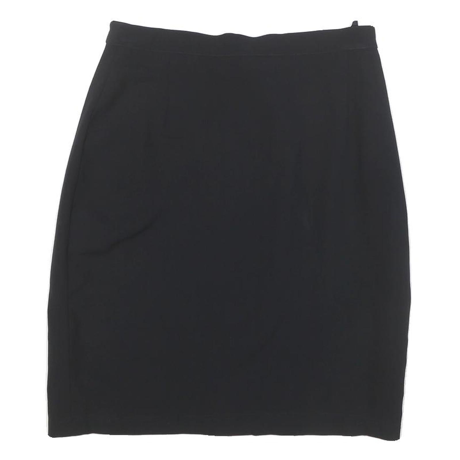 MAX MARA Womens Black Pencil Knee Length Wool Blend Skirt M Classic Officewear