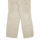 CARHARTT Mens Relaxed Beige Cotton Blend Zip Trousers W30 L30 Workwear Casual