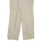 CARHARTT Mens Relaxed Beige Cotton Blend Zip Trousers W30 L30 Workwear Casual