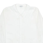 Womens Shirt White Collared Long Sleeve M