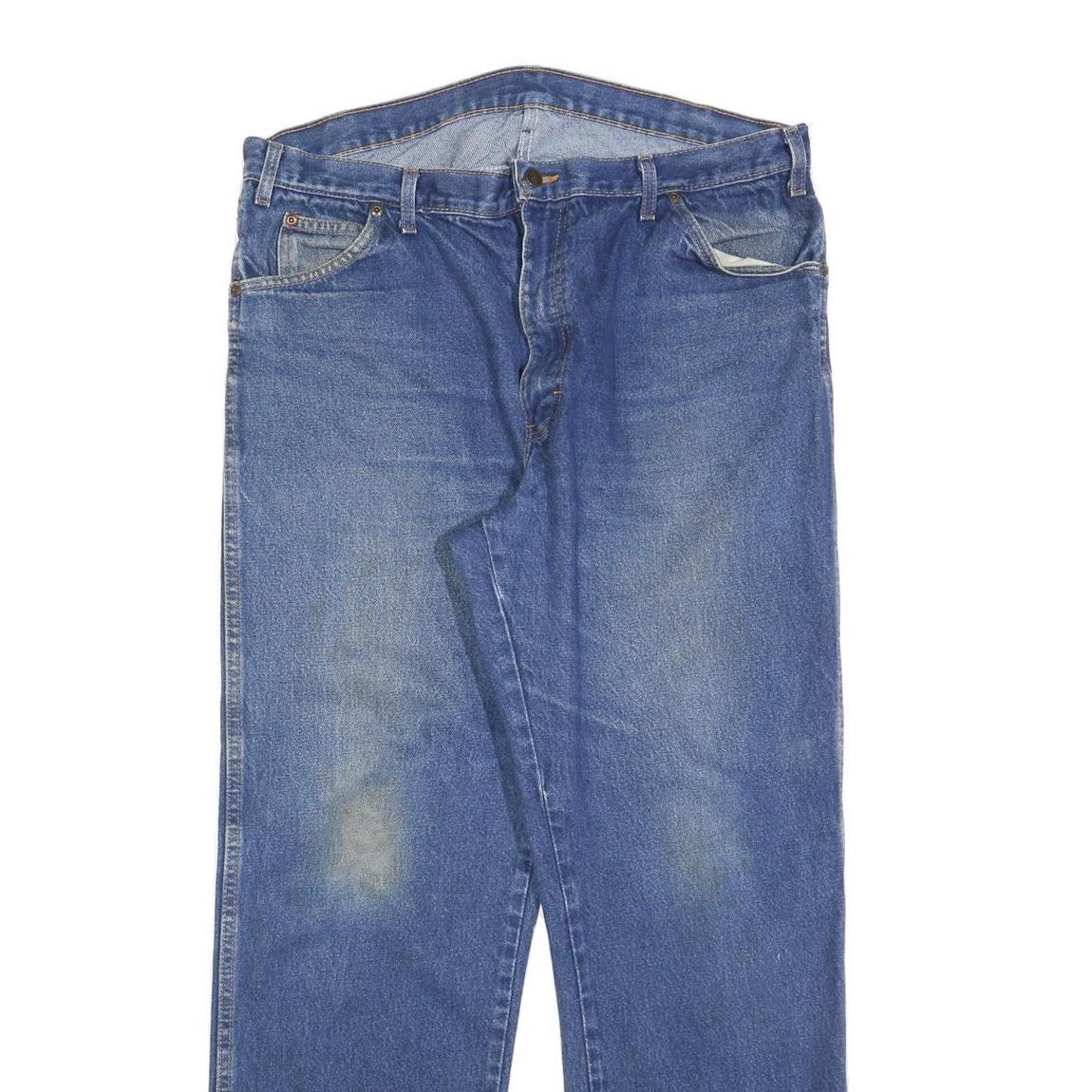 DICKIES Mens Jeans Blue Relaxed Straight Denim Medium W40 L32 Zip Casual