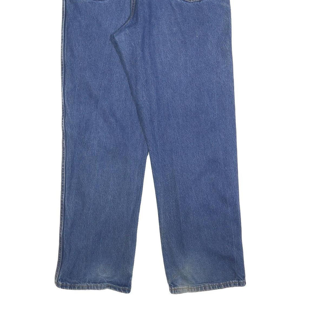 DICKIES Mens Jeans Blue Relaxed Straight Denim Medium W40 L32 Zip Casual