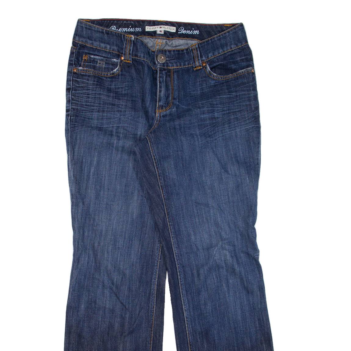 TOMMY HILFIGER Womens Jeans Blue Relaxed Bootcut W31 L30