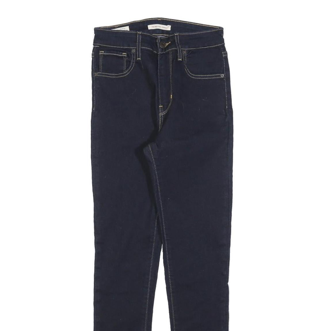 LEVI'S 721 Womens Jeans Blue Slim Skinny Denim Raw W25 L28 Classic Cut