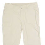 COLUMBIA Outdoor 3/4 Length Womens Trousers Beige Regular Straight W36 L21