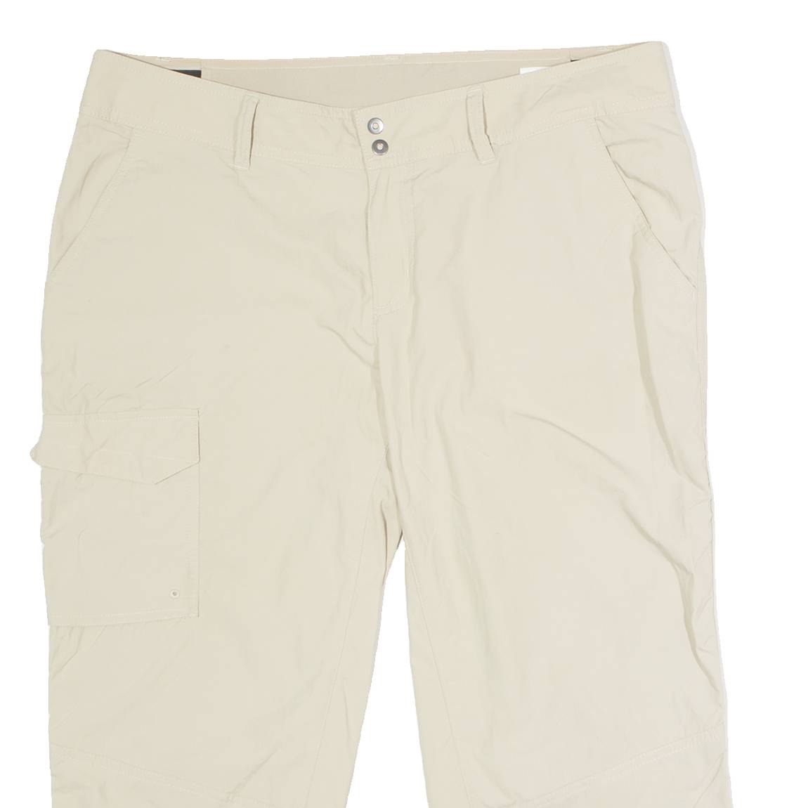 COLUMBIA Outdoor 3/4 Length Womens Trousers Beige Regular Straight W36 L21