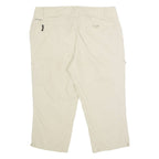 COLUMBIA Outdoor 3/4 Length Womens Trousers Beige Regular Straight W36 L21