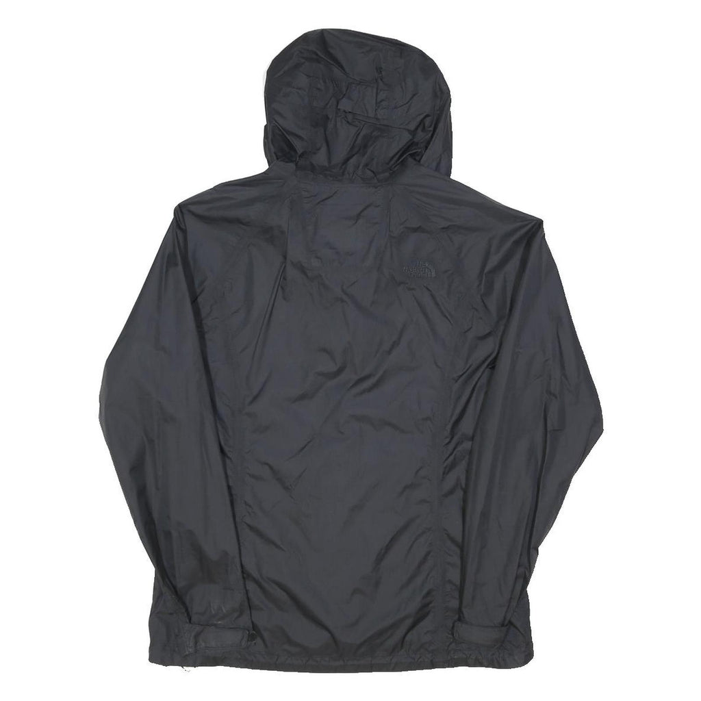 THE NORTH FACE Womens Black Outdoor Jacket L Polyester Blend Zip Hooded Plain