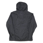 THE NORTH FACE Womens Black Outdoor Jacket L Polyester Blend Zip Hooded Plain