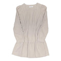 I LOVE DODO Womens Cream Cotton Blend Day Dress Long Sleeve Knee Length L