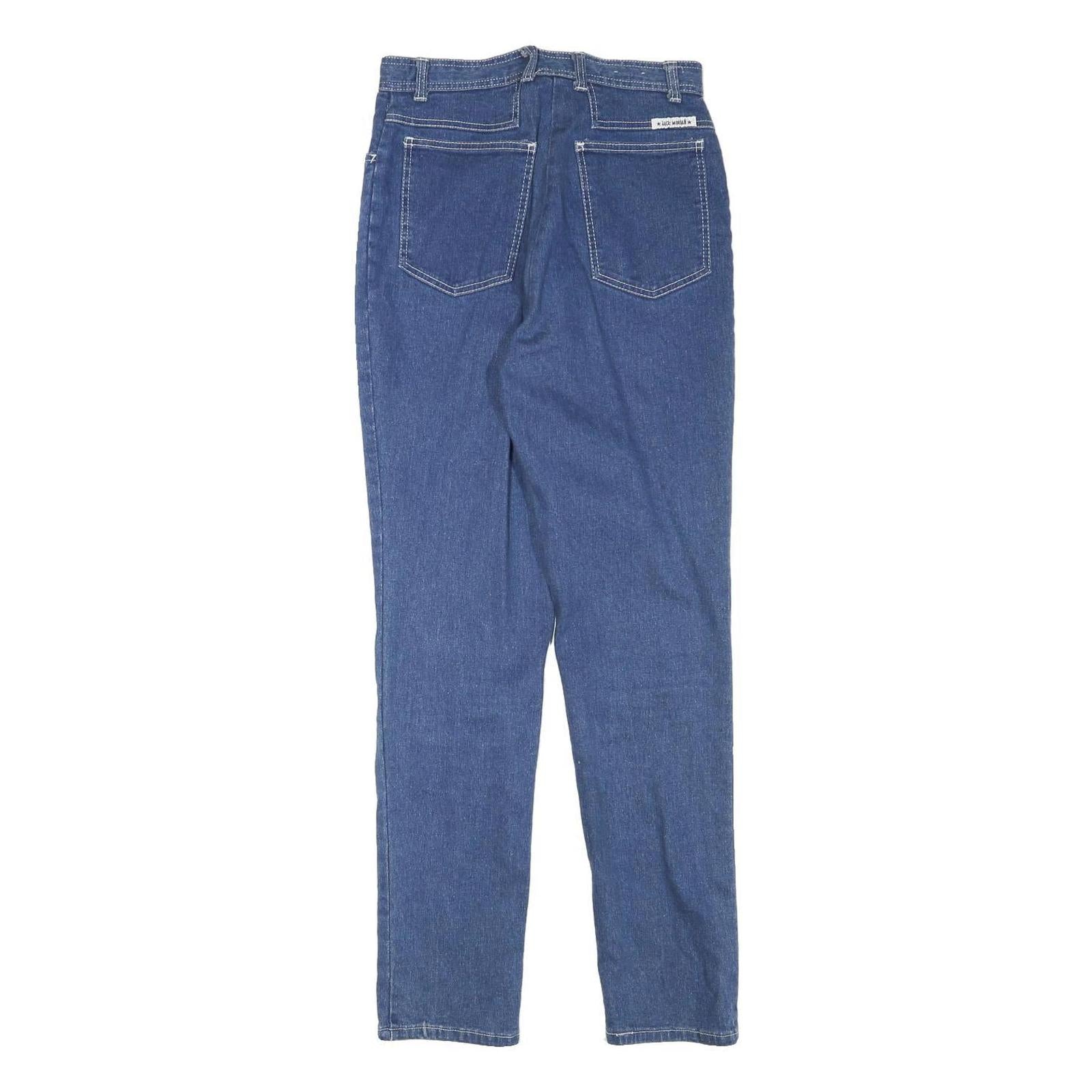 JACK MORGAN Womens Jeans Blue Slim Skinny Denim W27 L30 Classic Zip Pockets