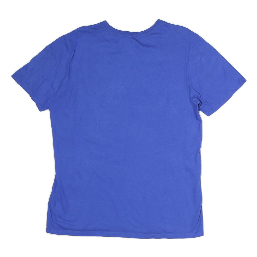 NIKE Mens Blue Sycamore Nation Graphic T-Shirt L Short Sleeve Crew Neck