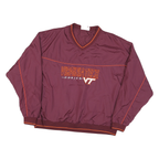 RED OAK Mens Maroon Virginia Tech VT V-Neck XL Pullover Sweatshirt Lightweight