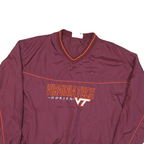 RED OAK Mens Maroon Virginia Tech VT V-Neck XL Pullover Sweatshirt Lightweight