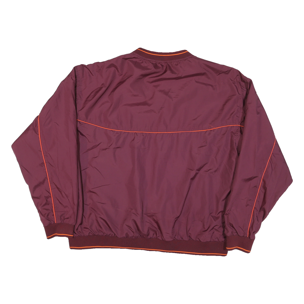 RED OAK Mens Maroon Virginia Tech VT V-Neck XL Pullover Sweatshirt Lightweight