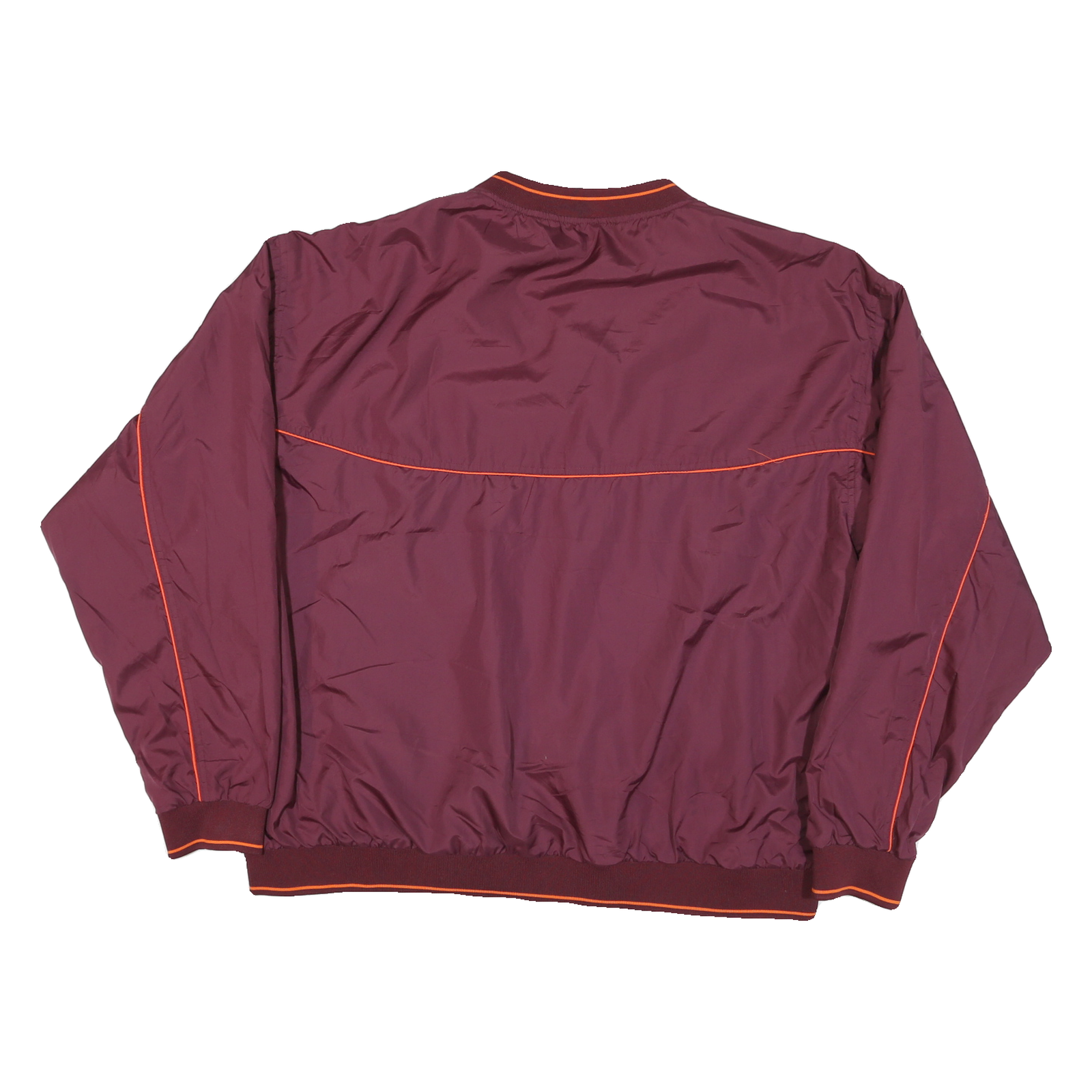 RED OAK Mens Maroon Virginia Tech VT V-Neck XL Pullover Sweatshirt Lightweight