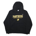 NIKE Mens Black Panthers Baseball Hoodie XL Cotton Blend Pullover Sweatshirt