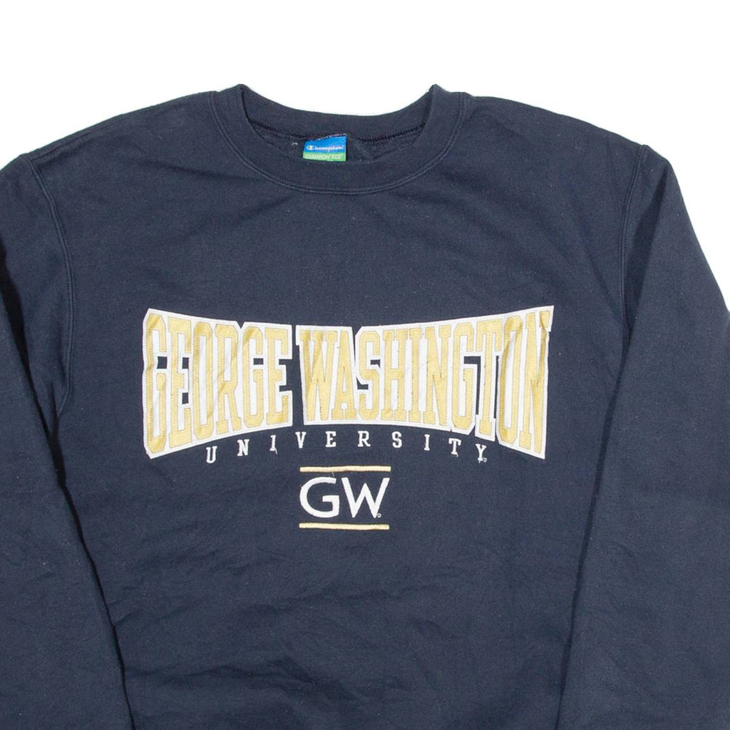 CHAMPION George Washington University Mens Sweatshirt Blue USA M