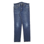 LEVI'S Mens Slim Slim Jeans Blue Denim W31 L29 Classic Cotton Blend Zip