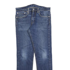 LEVI'S Mens Slim Slim Jeans Blue Denim W31 L29 Classic Cotton Blend Zip