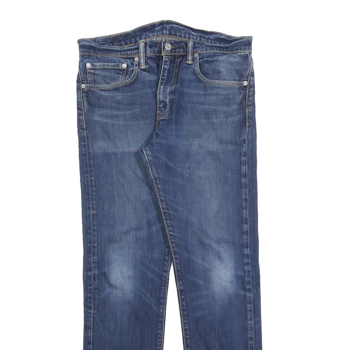 LEVI'S Mens Slim Slim Jeans Blue Denim W31 L29 Classic Cotton Blend Zip