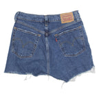 LEVI'S Cut Off 501 Womens Denim Shorts Blue S W26