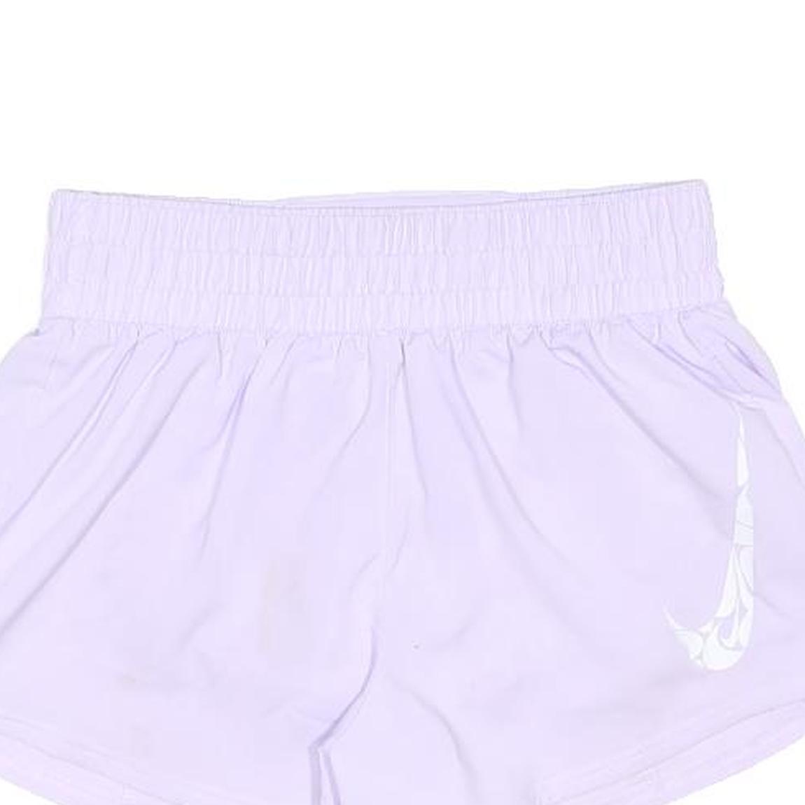NIKE Womens Shorts White XS W26 Casual Plain Lightweight Sporty