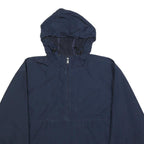 CHAMPION Mens Navy Blue Casual Zip Jacket M Polyester Hooded Lightweight