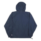 CHAMPION Mens Navy Blue Casual Zip Jacket M Polyester Hooded Lightweight