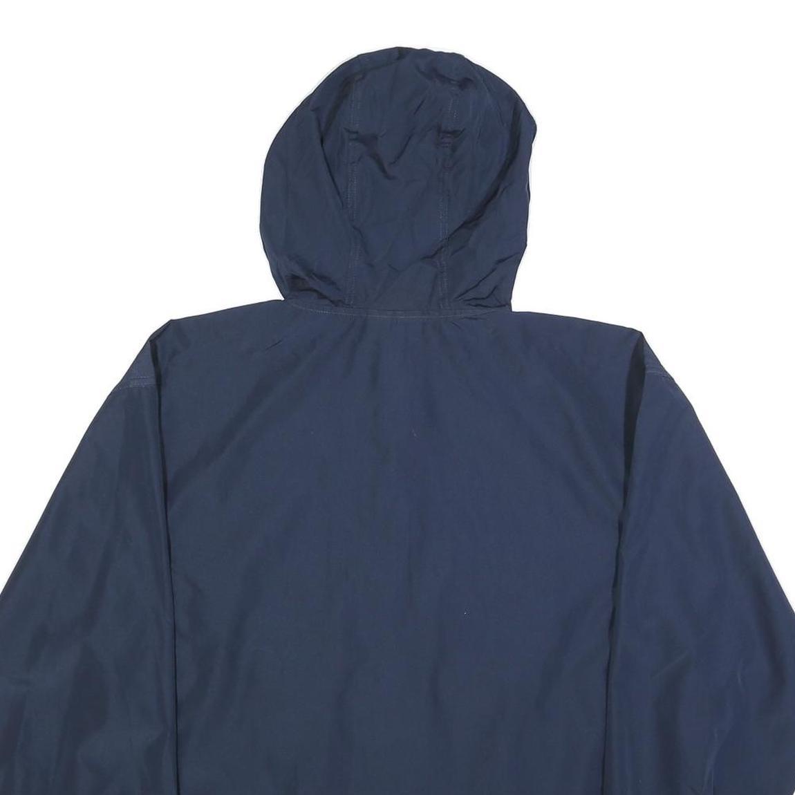 CHAMPION Mens Navy Blue Casual Zip Jacket M Polyester Hooded Lightweight