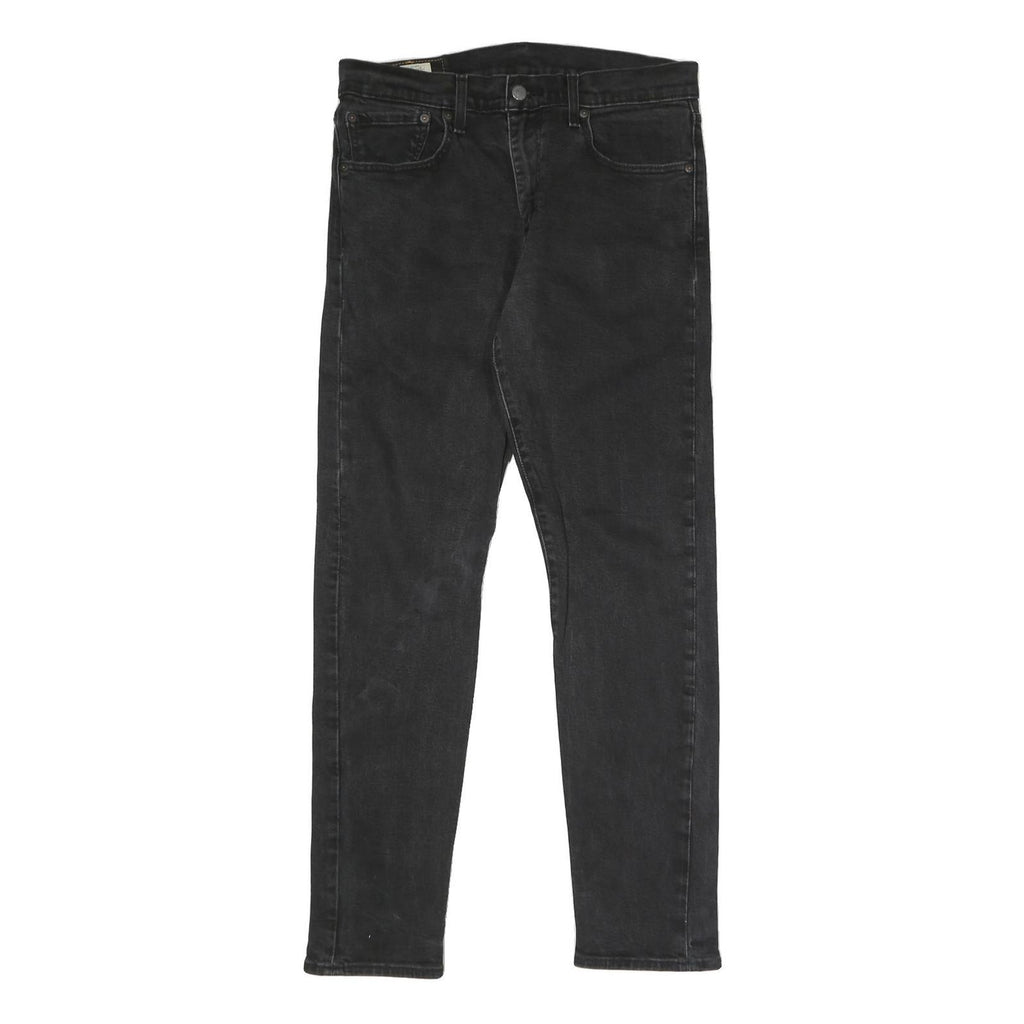 LEVI'S 512 Big E Mens Jeans Black Slim Skinny Denim W32 L32 Classic Style