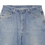 WRANGLER Mens Shorts Blue Denim XL W38 Casual Cotton Blend Relaxed Fit