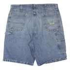 WRANGLER Mens Shorts Blue Denim XL W38 Casual Cotton Blend Relaxed Fit