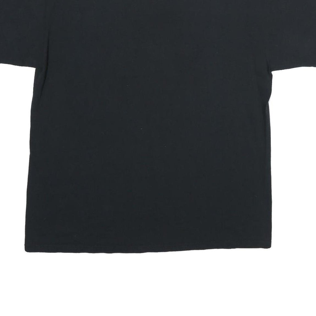 GILDAN Mens Black Rolling Stones Graphic T-Shirt L Short Sleeve Crew Neck