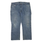 DICKIES Mens Jeans Blue Regular Straight Denim Medium W40 L32 Workwear