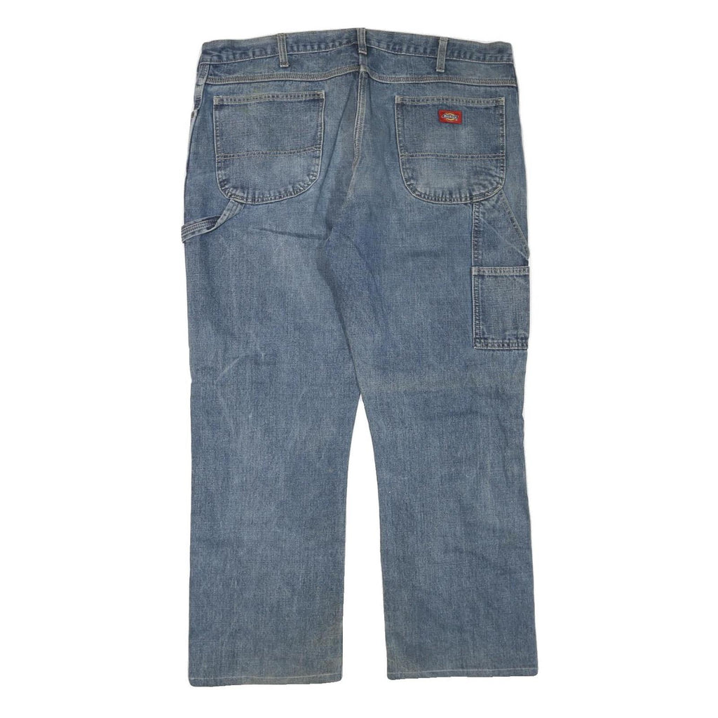 DICKIES Mens Jeans Blue Regular Straight Denim Medium W40 L32 Workwear