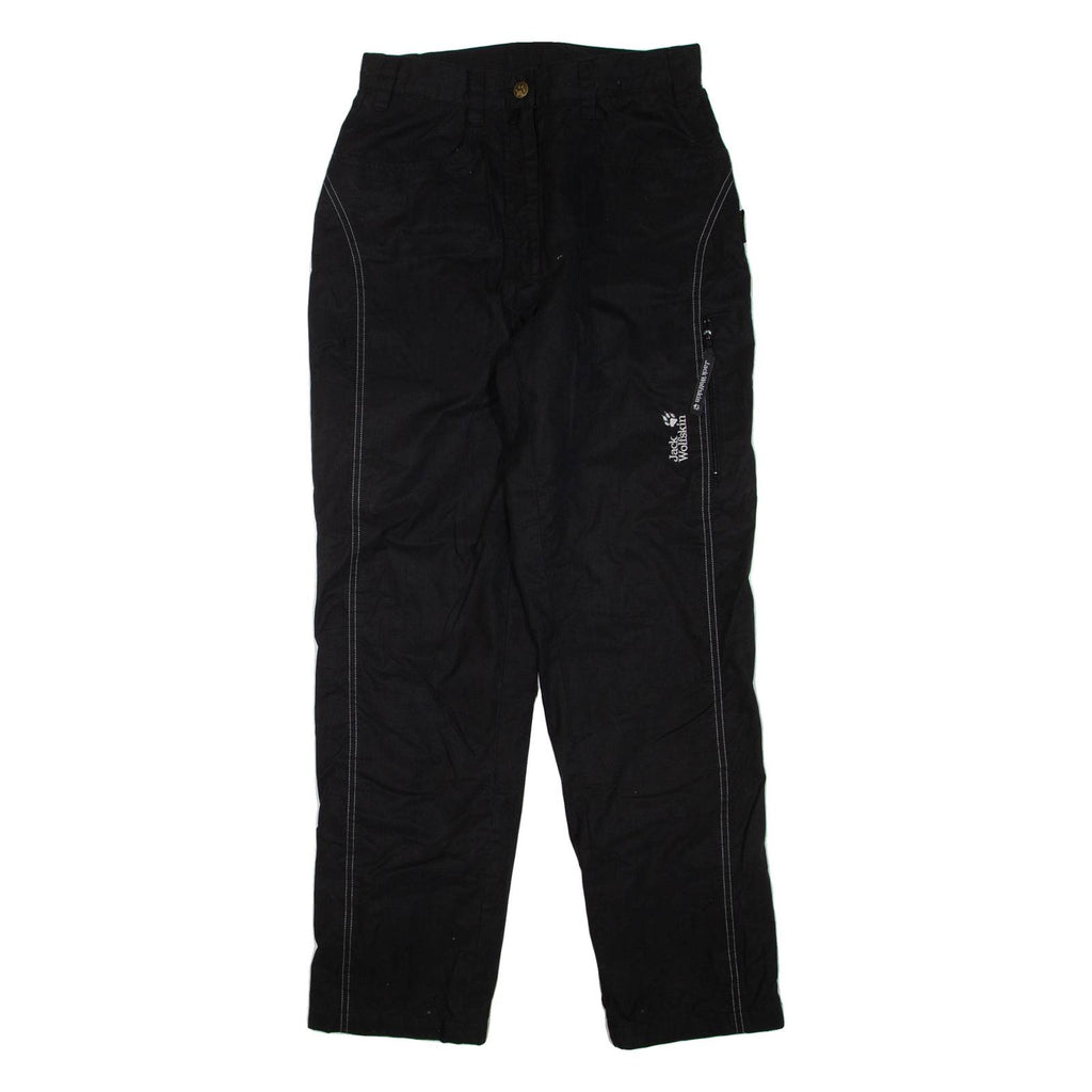 JACK WOLFSKIN Womens Trousers Black Regular Straight W28 L31