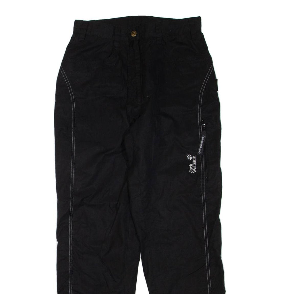 JACK WOLFSKIN Womens Trousers Black Regular Straight W28 L31