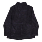 WOOLRICH Womens Black Outdoor Fleece Jacket M Acrylic Blend Stand-Up Collar Zip