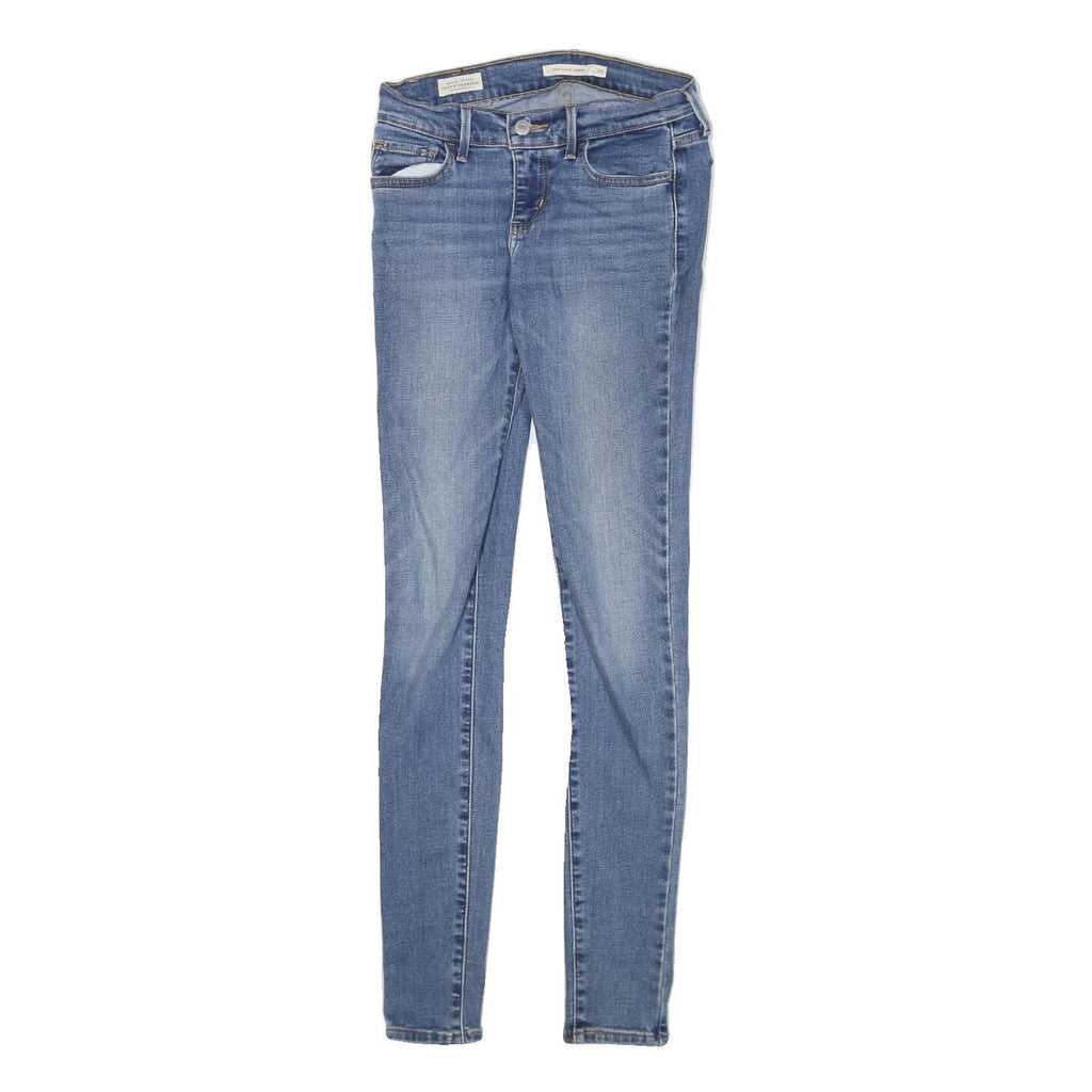 LEVI'S 710 Womens Jeans Blue Slim Skinny Denim Medium W25 L30 Stretch