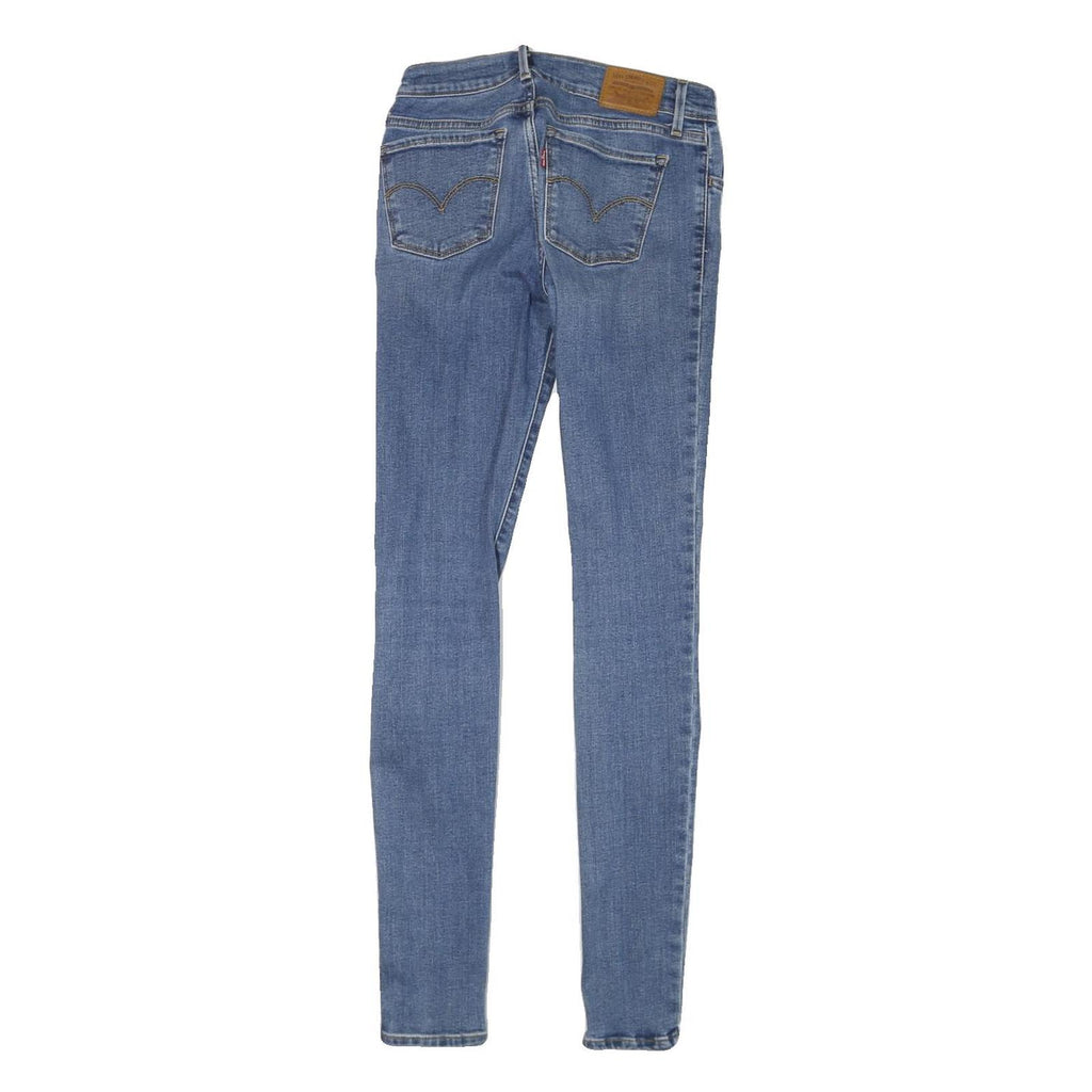 LEVI'S 710 Womens Jeans Blue Slim Skinny Denim Medium W25 L30 Stretch