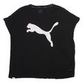 PUMA Womens T-Shirt Black Crew Neck 2XL