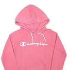 CHAMPION Womens Pink Hoodie S Cotton Blend Pullover Hooded Sweatshirt