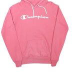 CHAMPION Womens Pink Hoodie S Cotton Blend Pullover Hooded Sweatshirt