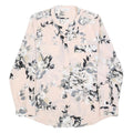 CALVIN KLEIN Womens Pink Floral Printed Shirt Long Sleeve Round Neck L Elegant