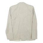 INFO Womens Beige Wool Blend Button Jacket XXS Woven Classic Tailored