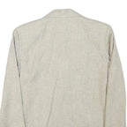 INFO Womens Beige Wool Blend Button Jacket XXS Woven Classic Tailored