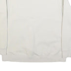 ADIDAS Womens Cream Sweatshirt Crew Neck UK 12 Cotton Blend Pullover