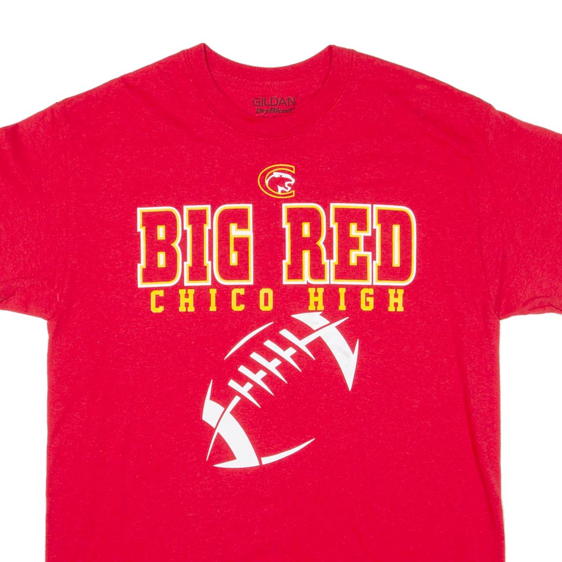 GILDAN Big Red Chicco High Mens T-Shirt Red USA M